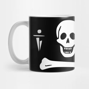 Pirate Flag - Pirate Stede Bonnet - Skull Skeleton Flag Mug